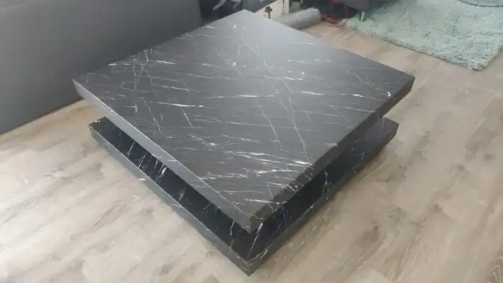 Salon tafel Wrap - Nero Marquina - Wrapped interieur-styling